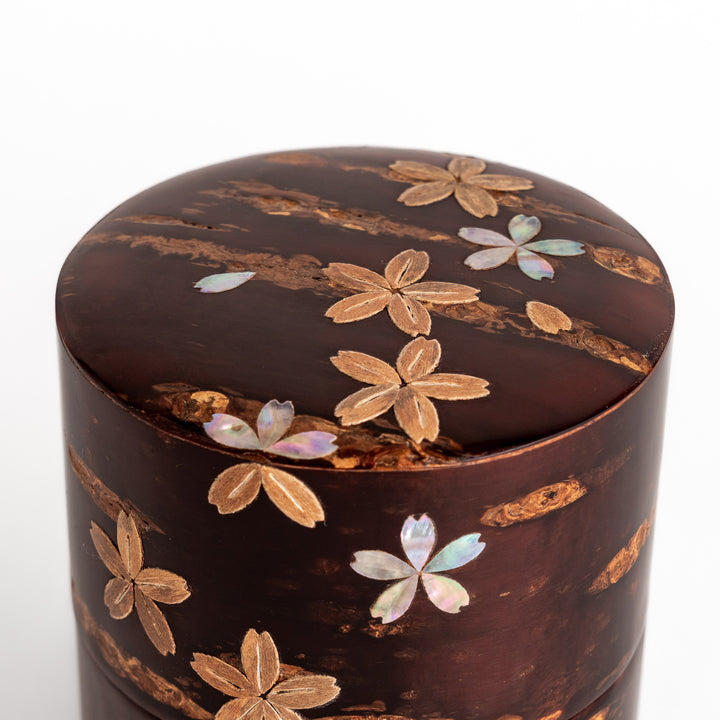 Aritsan Pearl Sakura Cherry Bark Tea Caddy