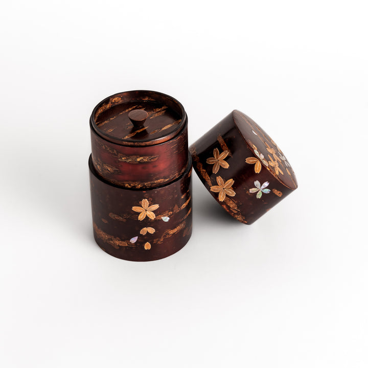 Aritsan Pearl Sakura Cherry Bark Tea Caddy