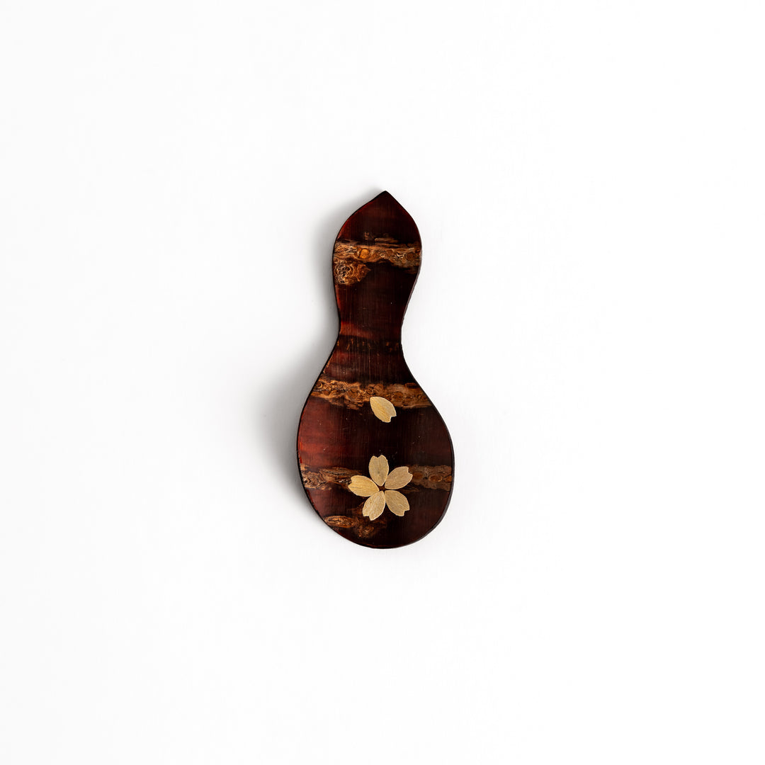 Cherry Bark Tea Scoop – Sakura Gourd Design