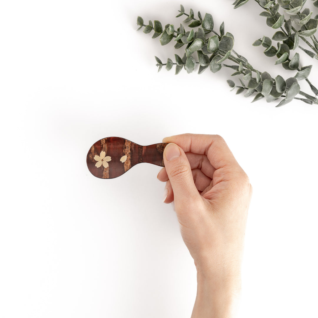 Cherry Bark Tea Scoop – Sakura Gourd Design