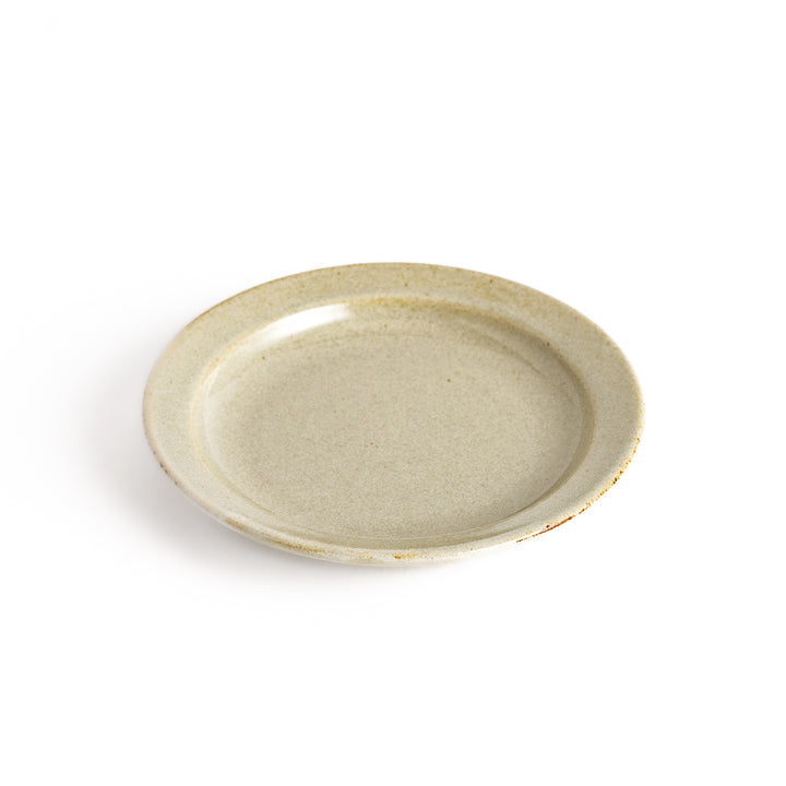 White ceramic sauce dish with a glossy finish and a minimalist design, ideal for serving dips or condiments elegantly.