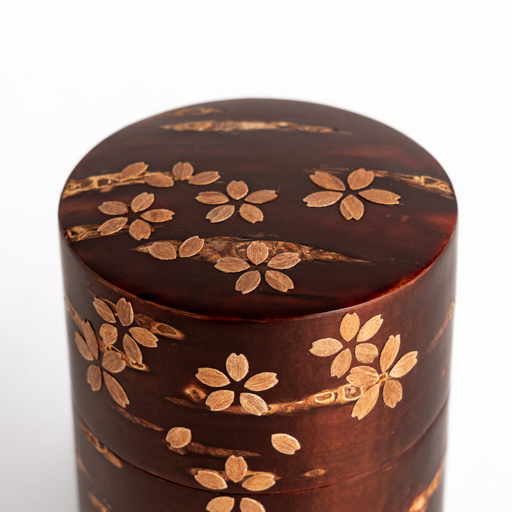 Medium Sakura Cherry Bark Tea Caddy