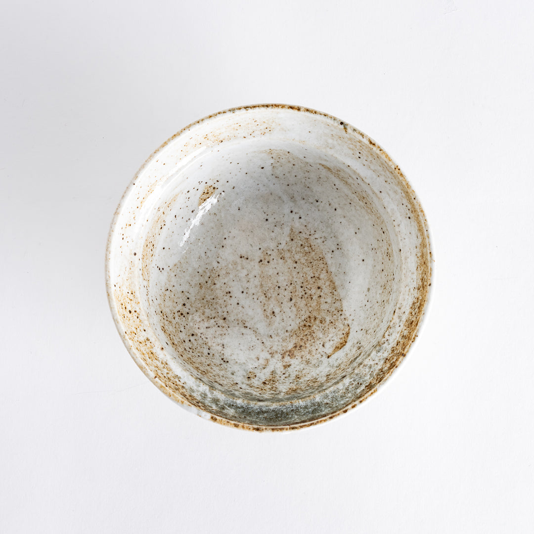 A rustic donburi bowl with a lid showcasing earthy tones and subtle speckles, perfect for serving rice or noodles.