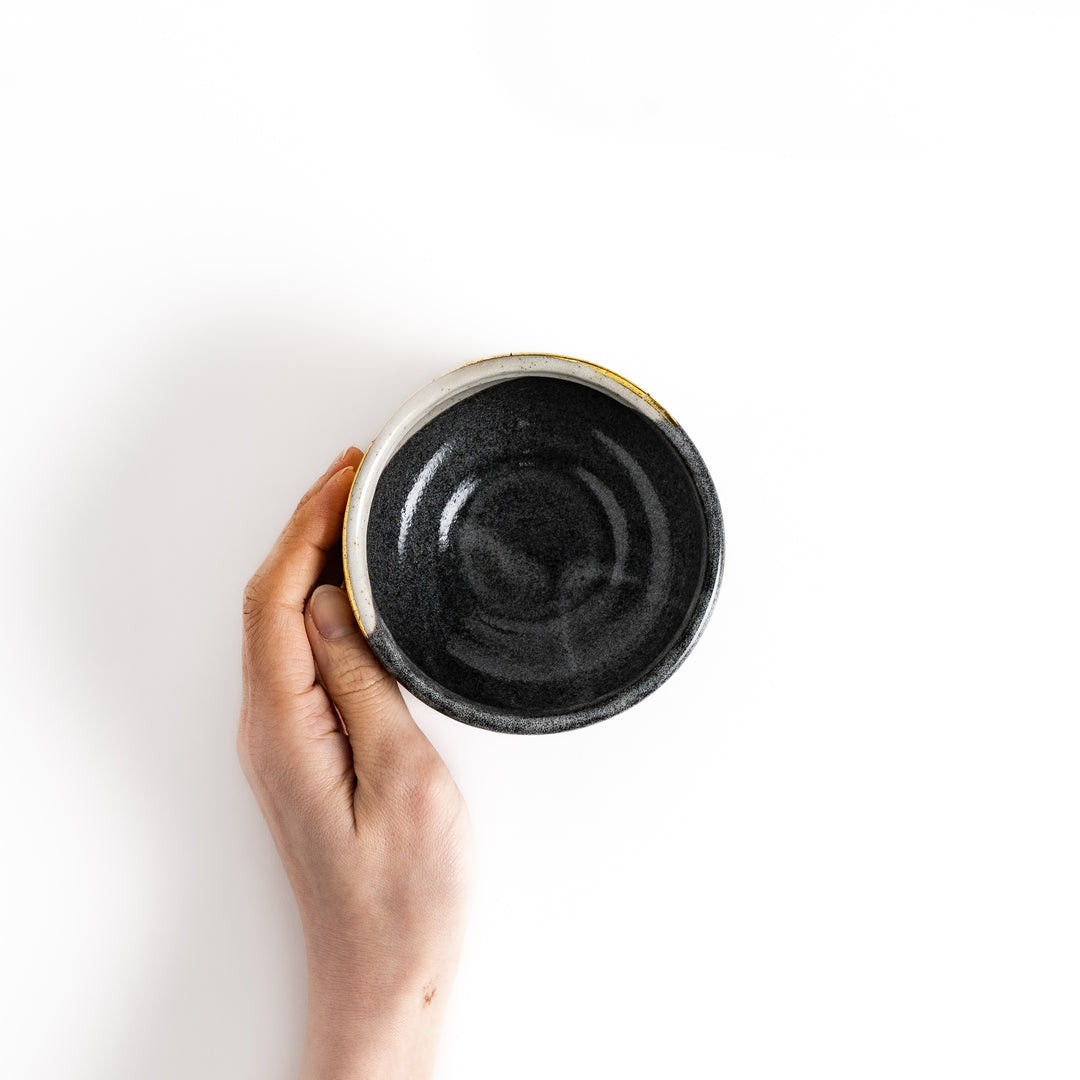 Rustic Gold Leaf Matcha Bowl