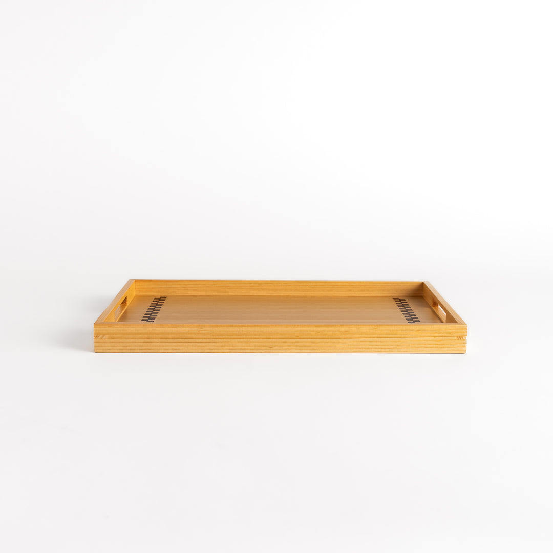 Small Hinoki and Sakura Bark Serving Tray