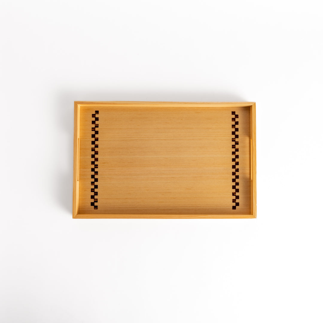 Small Hinoki and Sakura Bark Serving Tray