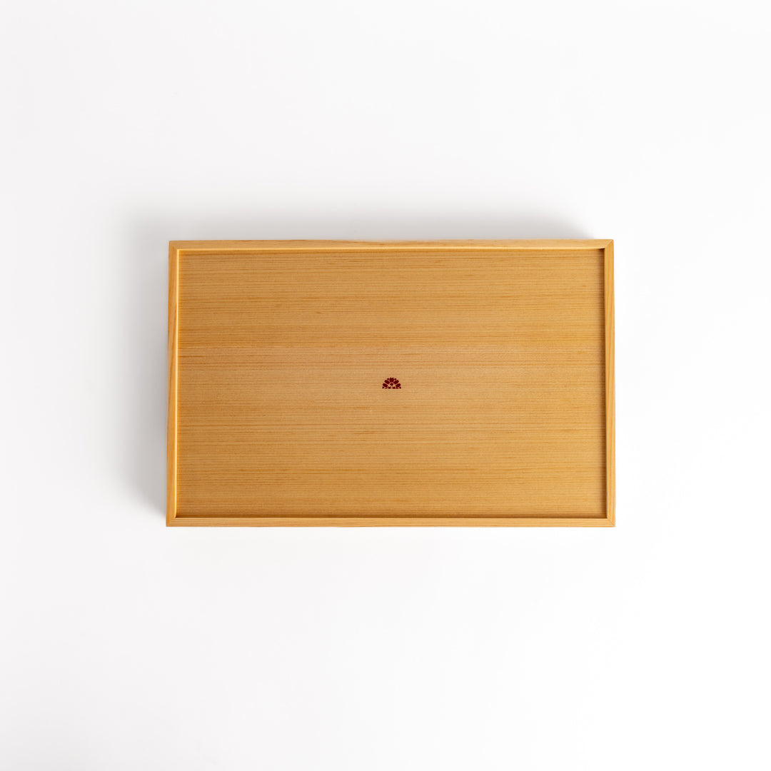 Small Hinoki and Sakura Bark Serving Tray