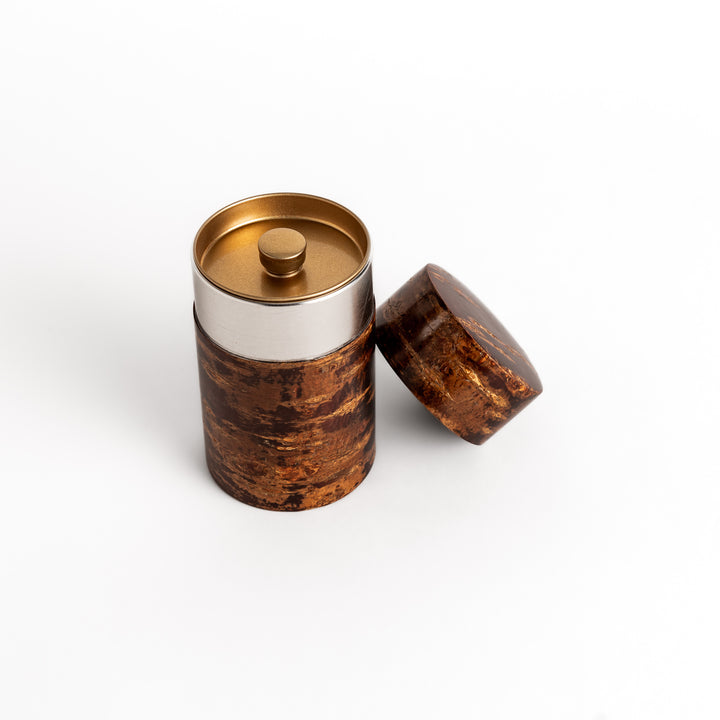 Tall Cherry Bark Tea Caddy