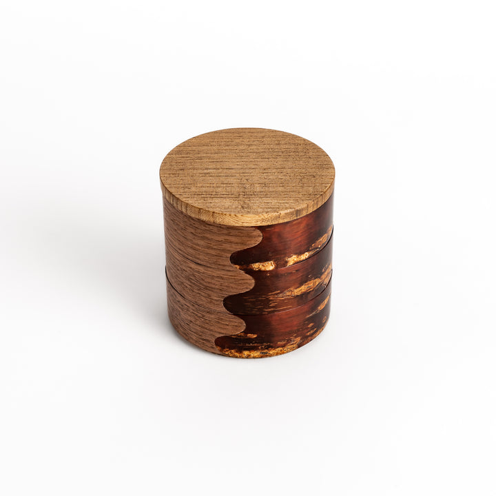 Walnut and Cherry Bark Jewelry Case