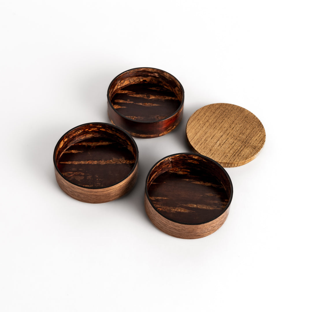 Walnut and Cherry Bark Jewelry Case