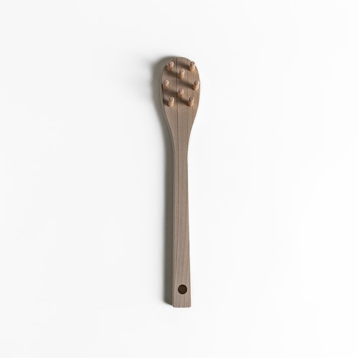 Wood Pasta Fork, a kitchenware tool with a wooden handle and forked design, ideal for stirring and serving pasta with ease while adding a natural touch to your kitchen.