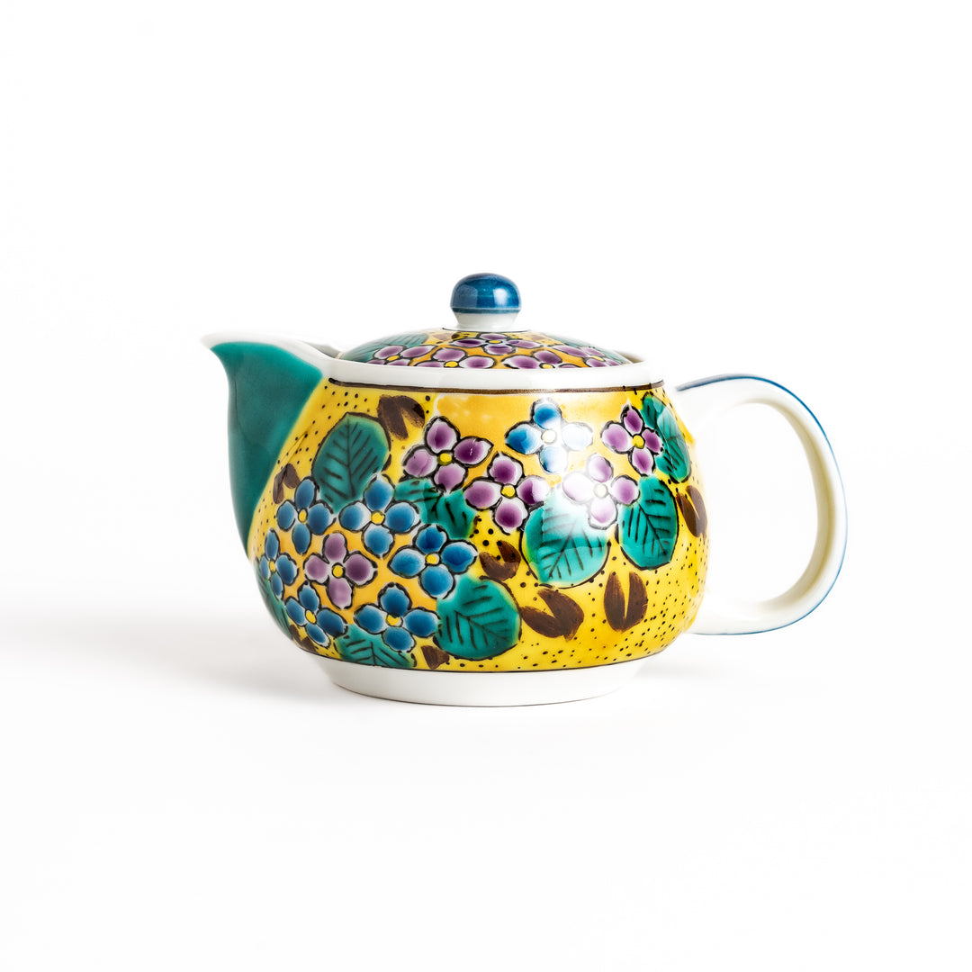 Yellow Hydrangea Teapot