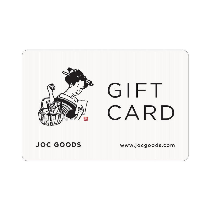 Gift card good for purchases on JOC Goods Japanese tableware and goods store.