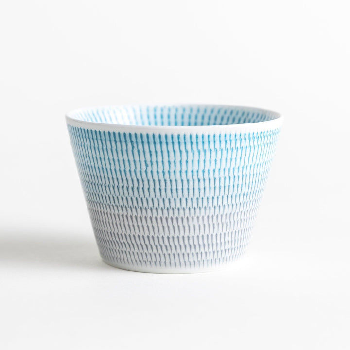 Ceramic condiment bowls, each with a delicate gradient pattern. The bowls are in various pastel colors, including red, green, turkish blue, purple, and blue showcasing their textured design.